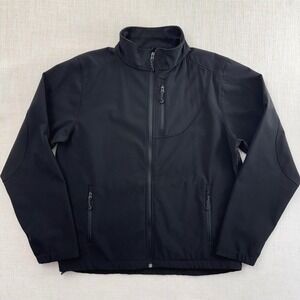Black Diamond Mens Softshell Fleece Lined Jacket Black Large Full Zip